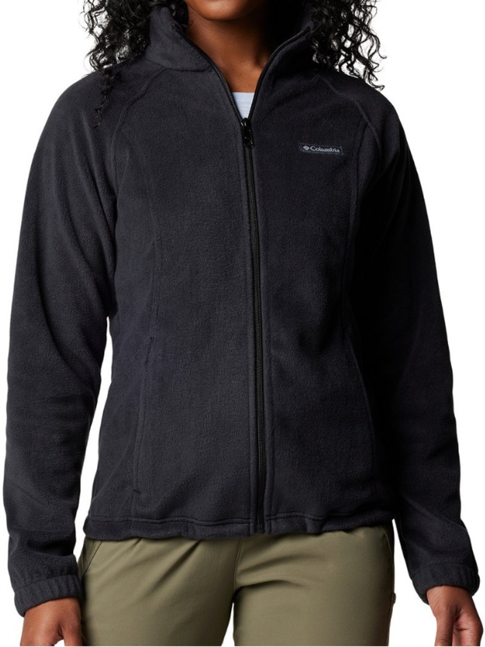 Women’s Columbia Fleece Jacket Black Size Petite XS
